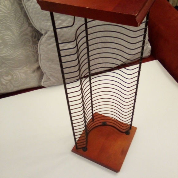 Solid Wood top and bottom 30 count Cd DVD Rack - Picture 5 of 5